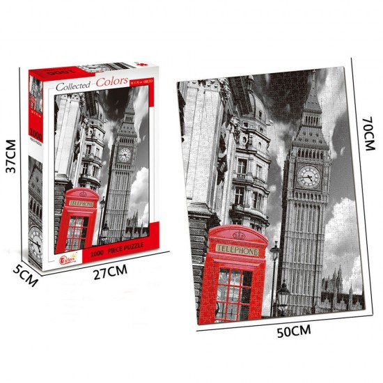 1000 Pieces Of Modern City Architecture Scene Series Decompression Jigsaw Puzzle Toy Indoor Toys