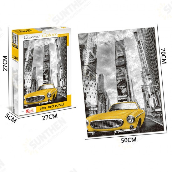 1000 Pieces Of Modern City Architecture Scene Series Decompression Jigsaw Puzzle Toy Indoor Toys