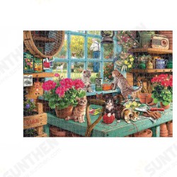 1000PCS DIY Window Sill Cat/Amalfi Paper Jigsaw Puzzle Decompression Educational Indoor Toys 1000PCS DIY Window Sill Cat/Amalfi Paper Jigsaw Puzzle Decompression Educational Indoor Toys