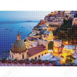 1000PCS DIY Window Sill Cat/Amalfi Paper Jigsaw Puzzle Decompression Educational Indoor Toys 1000PCS DIY Window Sill Cat/Amalfi Paper Jigsaw Puzzle Decompression Educational Indoor Toys