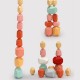 10/16/26 Pcs Wood Colorful Stone Stacking Game Building Block Education Set Toy for Kids Gift