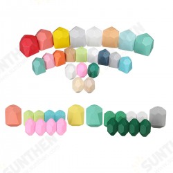 10/22 Pcs Wooden Colorful Building Blocks Stone Stacking Game Early Educational Toy for Kids Gift 10/22 Pcs Wooden Colorful Building Blocks Stone Stacking Game Early Educational Toy for Kids Gift