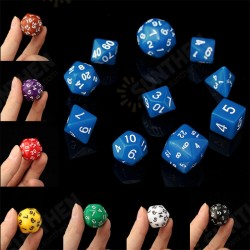 10pc/Set D4-D30 Multi-sided Dices TRPG Games Gaming Dices 8Color 10pc/Set D4-D30 Multi-sided Dices TRPG Games Gaming Dices 8Color