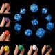 10pc/Set D4-D30 Multi-sided Dices TRPG Games Gaming Dices 8Color