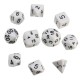 10pc/Set D4-D30 Multi-sided Dices TRPG Games Gaming Dices 8Color