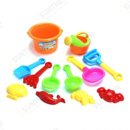 12 PCS Plastic Beach Sand Play Toys Set Intelligence Development Toy for Children Gift