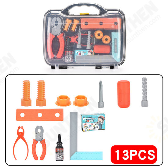 13/72Pcs 3D Puzzle DIY Asassembly Screwing Blocks Repair Tool Kit Educational Toy for Kids Gift