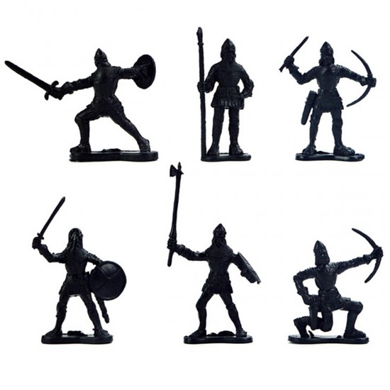 14 pcs Knights Medieval Toy Soldiers Action Figure Role Play Playset