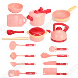 16Pcs Simulation Kitchen Cooking Play Role playing Set Toys Practical Skills for Children Gift 16Pcs Simulation Kitchen Cooking Play Role playing Set Toys Practical Skills for Children Gift