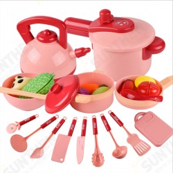 16Pcs Simulation Kitchen Cooking Play Role playing Set Toys Practical Skills for Children Gift 16Pcs Simulation Kitchen Cooking Play Role playing Set Toys Practical Skills for Children Gift