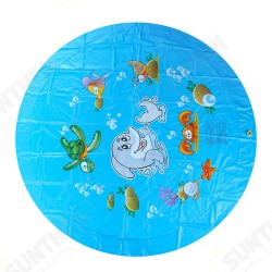 170mm PVC Blue Sprinkler Play Mat With Cartoon Pattern For Kids Summer Play 170mm PVC Blue Sprinkler Play Mat With Cartoon Pattern For Kids Summer Play