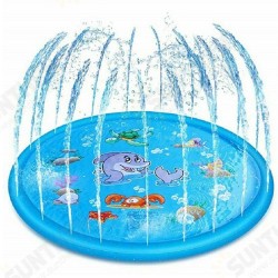 170mm PVC Blue Sprinkler Play Mat With Cartoon Pattern For Kids Summer Play 170mm PVC Blue Sprinkler Play Mat With Cartoon Pattern For Kids Summer Play