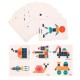 180 Pcs Colorful Creative Multi-Shape Puzzle Develop Thinking Ability Educational Toy with Bag for Kids Gift