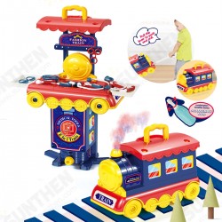 2 IN 1 Multi-style Kitchen Cooking Play and Portable Small Train Learning Set Toys for Kids Gift 2 IN 1 Multi-style Kitchen Cooking Play and Portable Small Train Learning Set Toys for Kids Gift