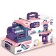 2 IN 1 Multi-style Kitchen Cooking Play and Portable Small Train Learning Set Toys for Kids Gift