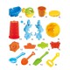 2 IN 1 Multi-style Summer Beach Sand Kids Play Water Digging Sandglass Play Sand Tool Set Toys for Kids Perfect Gift