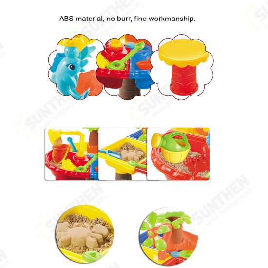 2 IN 1 Multi-style Summer Beach Sand Kids Play Water Digging Sandglass Play Sand Tool Set Toys for Kids Perfect Gift