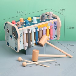 2 IN 1 Wooden Multifunctional Dog Hitting Hamster Number Match Puzzle Early Educational Toy for Kids Gift 2 IN 1 Wooden Multifunctional Dog Hitting Hamster Number Match Puzzle Early Educational Toy for Kids Gift