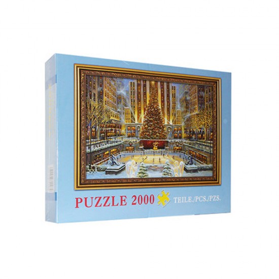 2000 Pieces Jigsaw Puzzle Toy DIY Assembly Creative Landscape Paper Puzzle Educational Toys for Gift