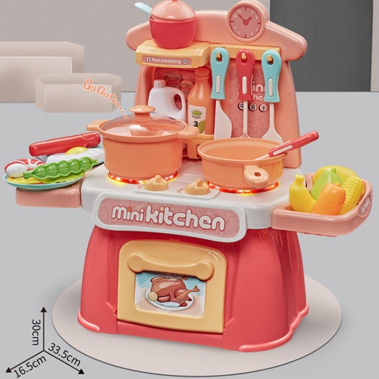 26 IN 1 Kitchen Playset Multifunctional Supermarket Table Toys for Children's Gifts