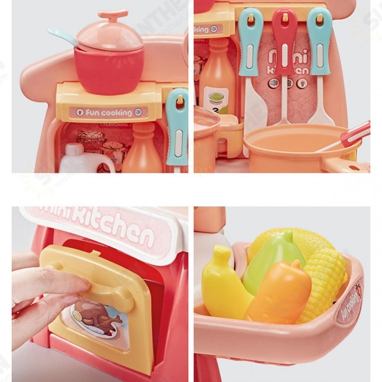 26 IN 1 Kitchen Playset Multifunctional Supermarket Table Toys for Children's Gifts