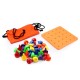 30PCS Peg Board Set Montessori Occupational Fine Motor Toy for Toddlers Pegboard