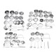 32PCS Mini Stainless Steel Kitchen Cutlery Play House Food Toy Boiler Kettle Cup Bowl Spoon Cookware