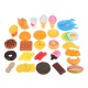 34 Pcs Kids Simulation Kitchen Food Toys Ice Cream Dessert Hamburger Pretend Play Early Educational Toys