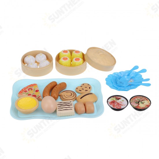 34 Pcs Kids Simulation Kitchen Food Toys Ice Cream Dessert Hamburger Pretend Play Early Educational Toys