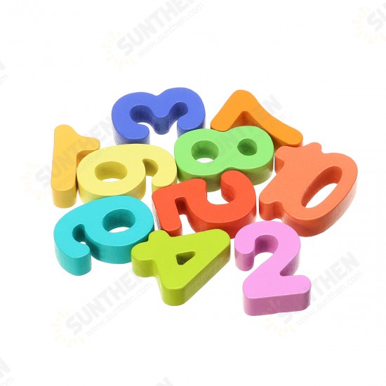 3/4/5 IN 1 Wooden Numbers＆Fruit Jigsaw Math Puzzle Kids Learning Educational Set Toys