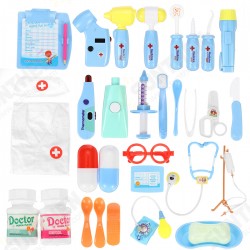 35 Pcs Simulation Medical Role Play Pretend Doctor Game Equipment Set Educational Toy with Box for Kids Gift 35 Pcs Simulation Medical Role Play Pretend Doctor Game Equipment Set Educational Toy with Box for Kids Gift