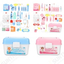 35 Pcs Simulation Medical Role Play Pretend Doctor Game Equipment Set Educational Toy with Box for Kids Gift 35 Pcs Simulation Medical Role Play Pretend Doctor Game Equipment Set Educational Toy with Box for Kids Gift