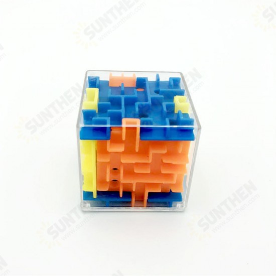 3.8CM Mini Maze Classic Magic Cube Toys Plastic 3D Bead Maze Rotating Cube