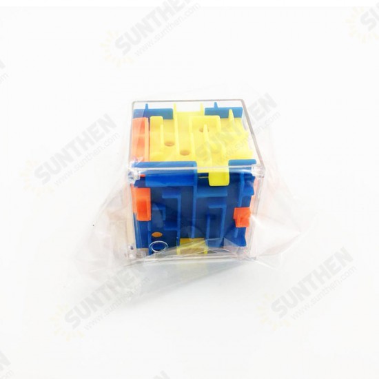 3.8CM Mini Maze Classic Magic Cube Toys Plastic 3D Bead Maze Rotating Cube