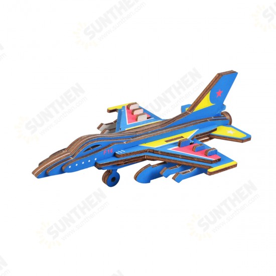 3D Woodcraft Assembly Western Fighter Series Kit Jigsaw Puzzle Decoration Toy Model for Kids Gift