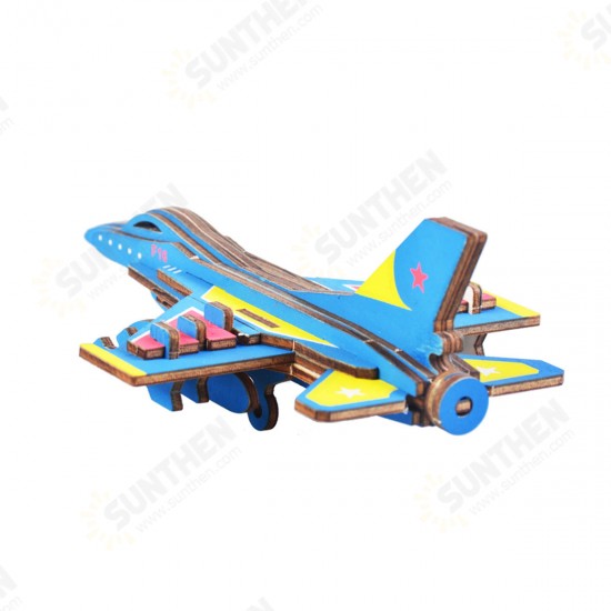 3D Woodcraft Assembly Western Fighter Series Kit Jigsaw Puzzle Decoration Toy Model for Kids Gift