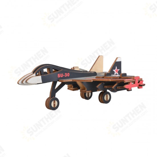 3D Woodcraft Assembly Western Fighter Series Kit Jigsaw Puzzle Decoration Toy Model for Kids Gift