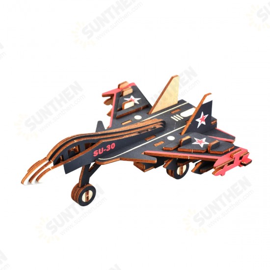 3D Woodcraft Assembly Western Fighter Series Kit Jigsaw Puzzle Decoration Toy Model for Kids Gift