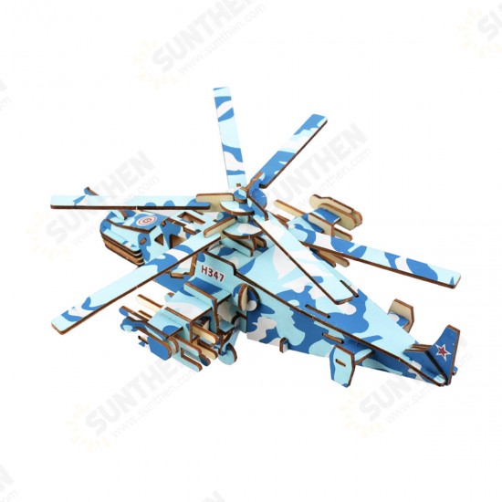 3D Woodcraft Assembly Western Fighter Series Kit Jigsaw Puzzle Decoration Toy Model for Kids Gift