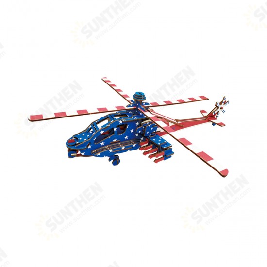 3D Woodcraft Assembly Western Fighter Series Kit Jigsaw Puzzle Decoration Toy Model for Kids Gift