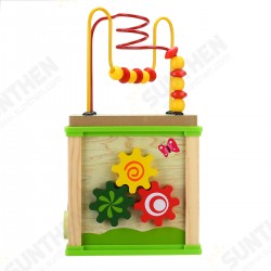 5 IN 1 Wooden Wisdom Around Activity Bead Maze Cube Shape Sorter Educational Puzzle Toy for Kids Gift 5 IN 1 Wooden Wisdom Around Activity Bead Maze Cube Shape Sorter Educational Puzzle Toy for Kids Gift