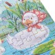 60pcs DIY Puzzle Duck Fairy Tale Cartoon 3D Jigsaw With Tin Box Kids Children Educational Gift Collection Toy