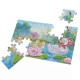 60pcs DIY Puzzle Duck Fairy Tale Cartoon 3D Jigsaw With Tin Box Kids Children Educational Gift Collection Toy