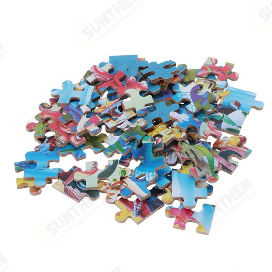 60pcs DIY Puzzle Mermaid Cartoon 3D Jigsaw With Tin Box Kids Children Educational Gift Collection Toy 60pcs DIY Puzzle Mermaid Cartoon 3D Jigsaw With Tin Box Kids Children Educational Gift Collection Toy