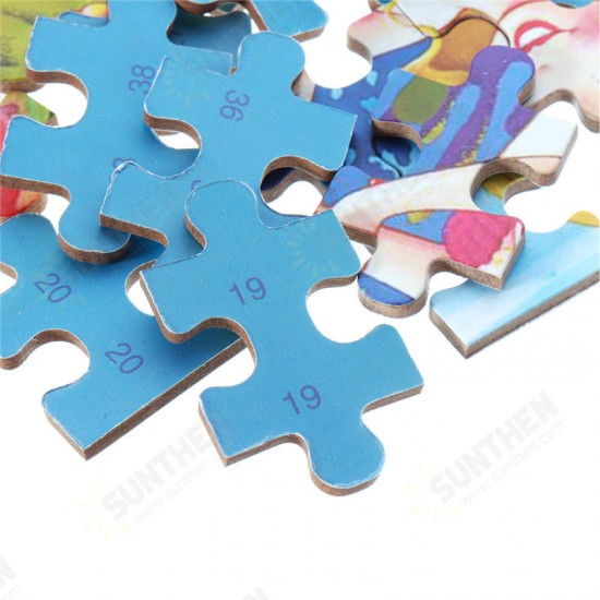60pcs DIY Puzzle Mermaid Cartoon 3D Jigsaw With Tin Box Kids Children Educational Gift Collection Toy 60pcs DIY Puzzle Mermaid Cartoon 3D Jigsaw With Tin Box Kids Children Educational Gift Collection Toy