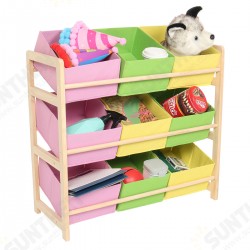 66*30*9CM Yellow Pink Green Solid Wood Children's Toy Rack Storage Rack Toy Rack 66*30*9CM Yellow Pink Green Solid Wood Children's Toy Rack Storage Rack Toy Rack