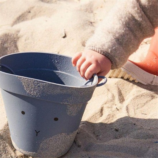6PCS Beach Sand Glass Beach Bucket Shovel Sand Dredging Tool Educational Puzzle Playing Toy Set for Kids Gift