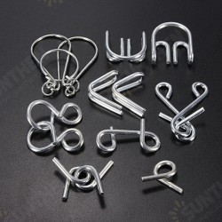 7 Sets IQ Test Toys Mind Game Brain Teaser Metal Wire Puzzles 7 Sets IQ Test Toys Mind Game Brain Teaser Metal Wire Puzzles