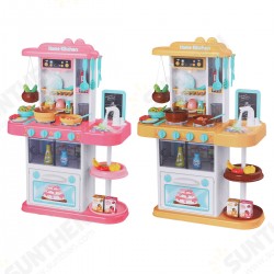 72CM Height 43 Pcs ABS Plastic Simulation Spraying Kitchen Cooking Educational Toy with Sound Light for Kids Gift 72CM Height 43 Pcs ABS Plastic Simulation Spraying Kitchen Cooking Educational Toy with Sound Light for Kids Gift