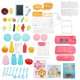 72CM Height 43 Pcs ABS Plastic Simulation Spraying Kitchen Cooking Educational Toy with Sound Light for Kids Gift